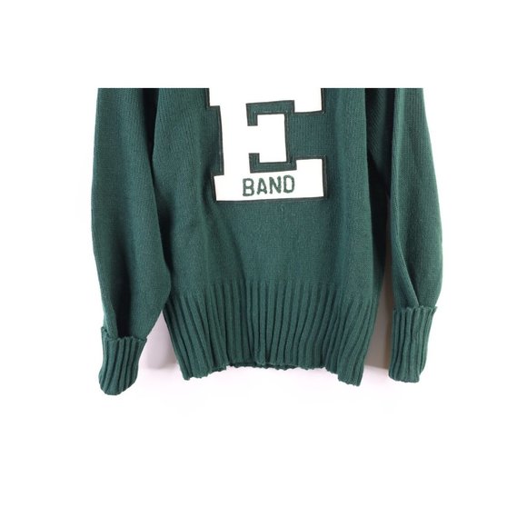 Vtg 70s Mens 40 Eastern Michigan University Band Letterman Varsity Sweater USA - Picture 3 of 10